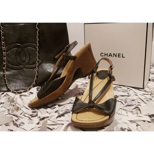 Dansko Naomi Leather Strappy Slingback Platform Wedge Sandals Black 39